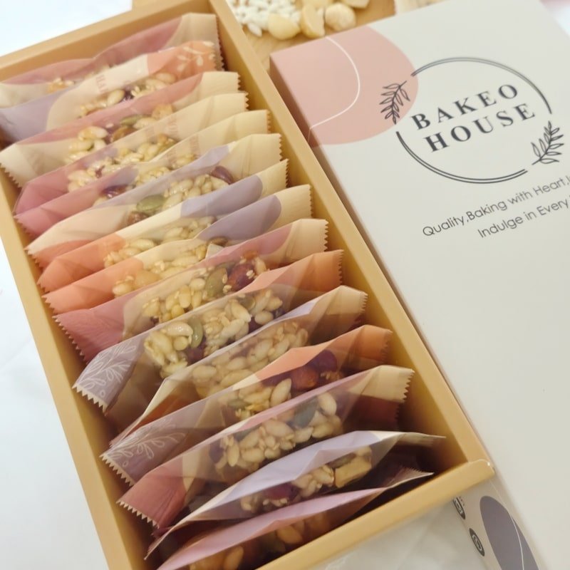 Nutty Crunchy Rice Bubble Box - 15 packs - Bakeo House