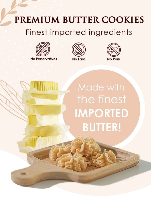 Signature Mix Butter Cookies Boxes - 20 Packs - Bakeo House