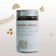 Almond Chocolate Cookies Bottle - Bakeo House