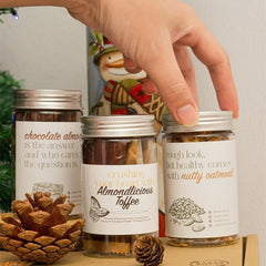 Cookies Bottles With Almond Toffee Candy - Bakeo House