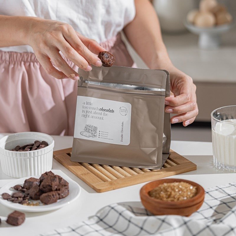 Double Chocolate Cookies - Belgium Chocolate - Bakeo House