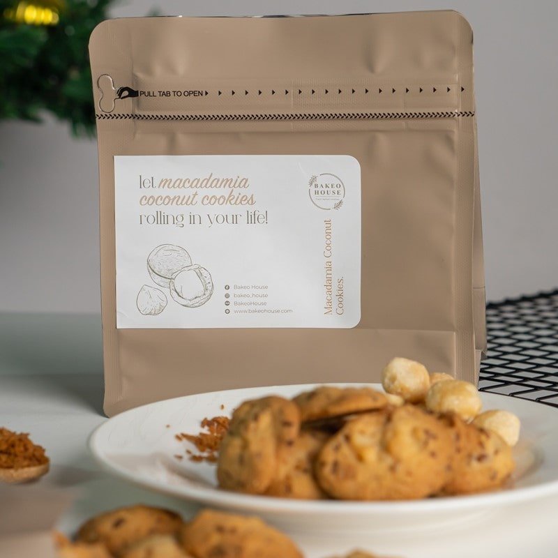 Macadamia Coconut Cookies - Bakeo House